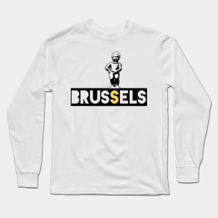 Brussels Belgium Manneken Pis Long Sleeve T-Shirt